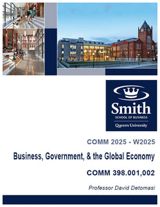 Business, Government, & the Global Economy - W2025