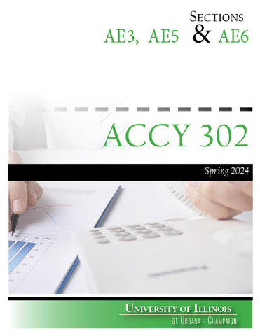 ACCY 302: AE3, AE5 & AE6 - Spring 2024