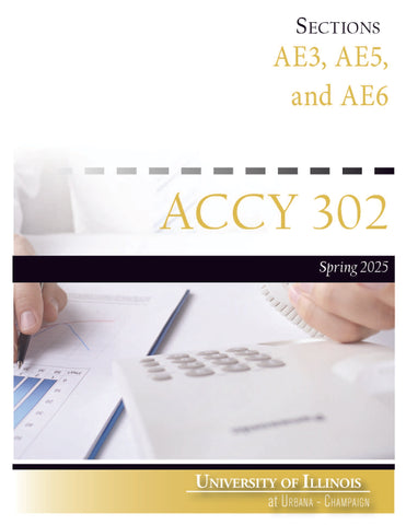 ACCY 302 - AE3, AE5, & AE6 - Spring 2025