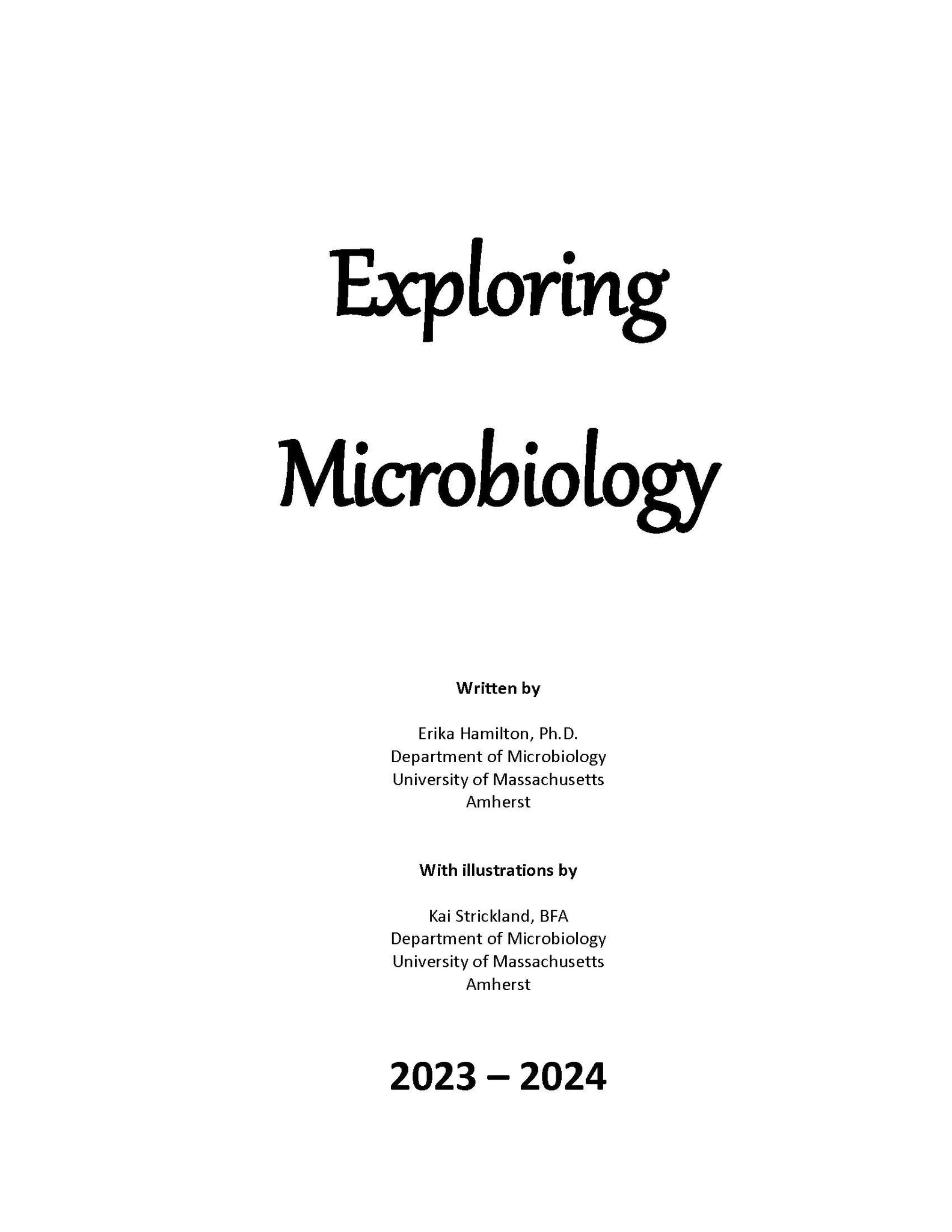 Exploring Microbiology