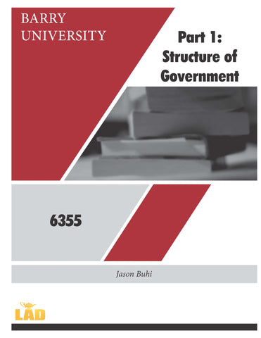 Part 1: Structure of Government